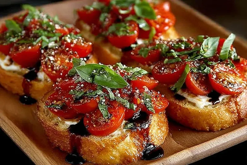 Bruschetta with Tomato and Basil