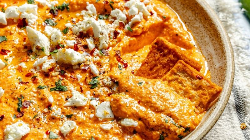 Roasted Red Pepper and Feta Dip