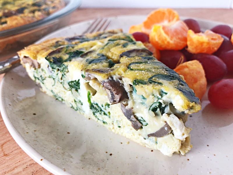 Mushroom and Spinach Frittata