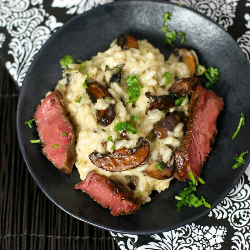 Beef and Mushroom Risotto