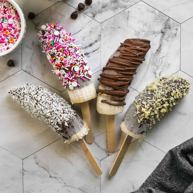 Frozen Banana Pops