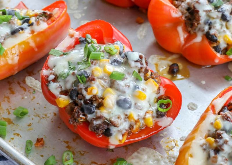 Black Bean Stuffed Bell Peppers