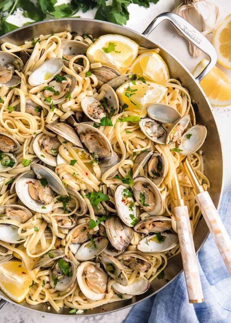 Cassava Linguine with Clam Sauce