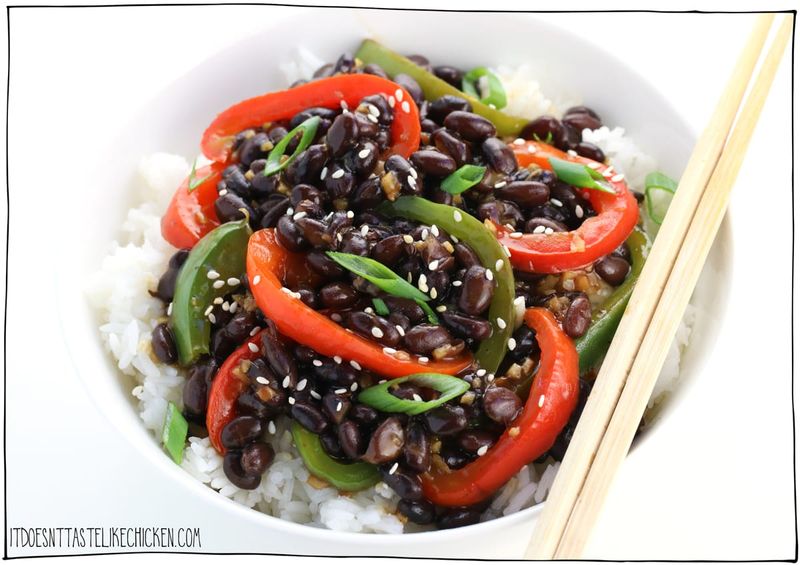 Black Bean and Vegetable Stir-Fry