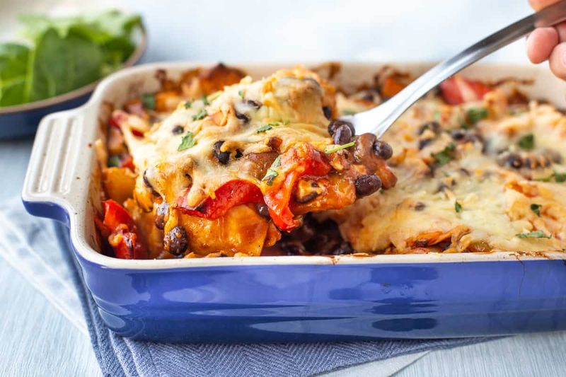 Black Bean Enchilada Casserole
