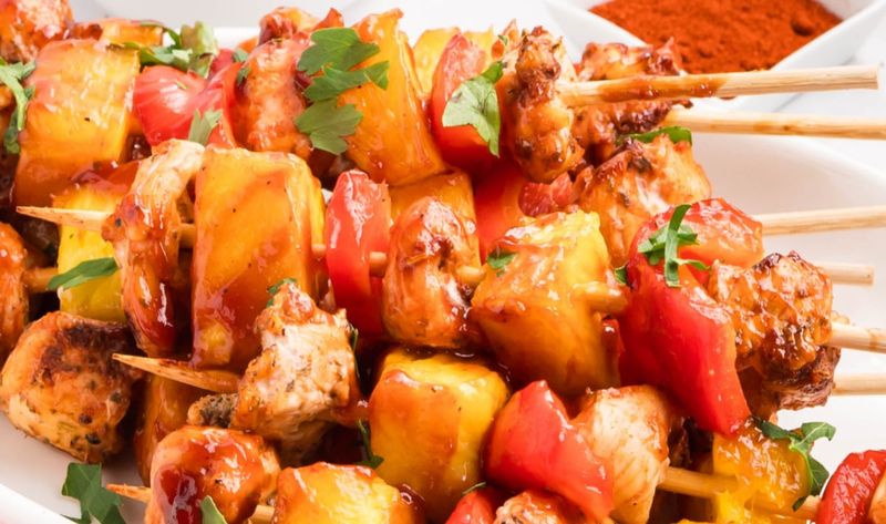 BBQ Chicken Kebabs