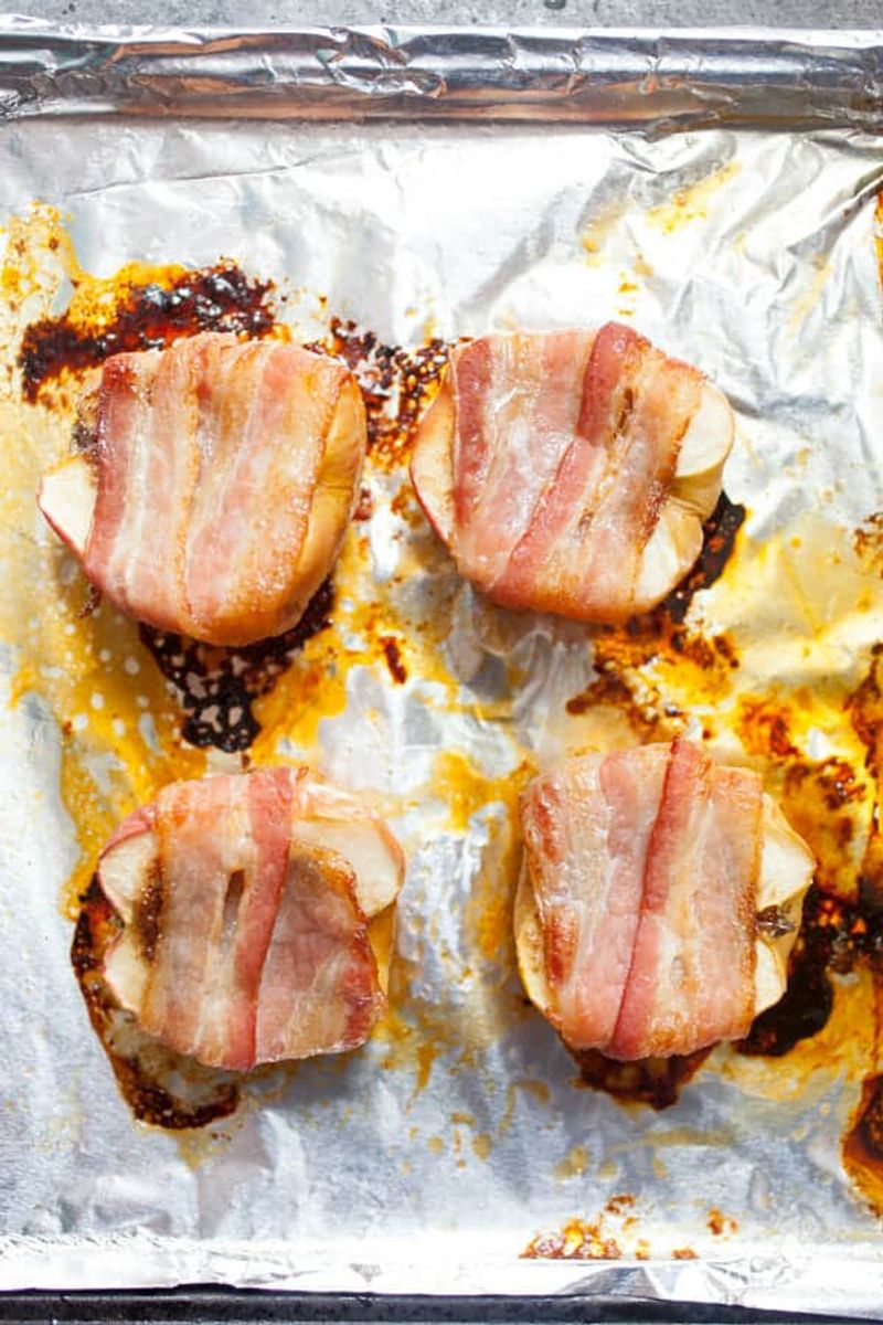 Baked Apples with Bacon