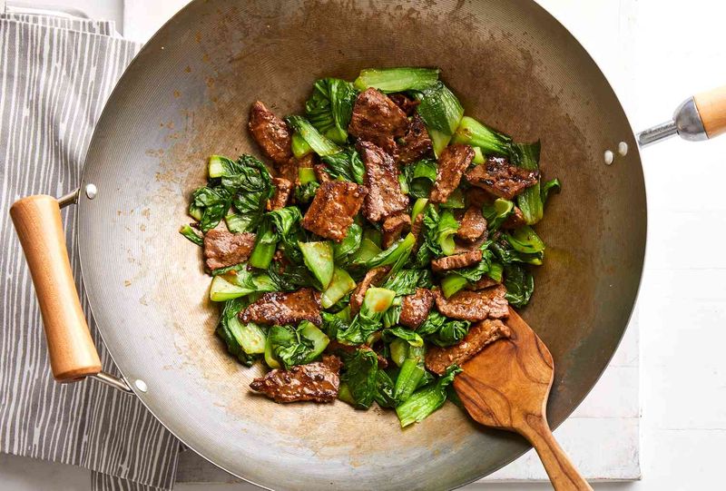 Bok Choy and Beef Stir-Fry