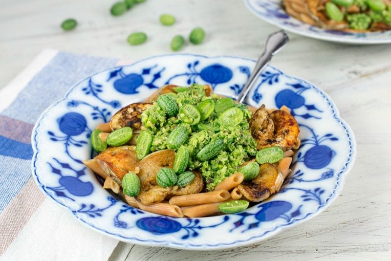 Bok Choy Pesto Pasta