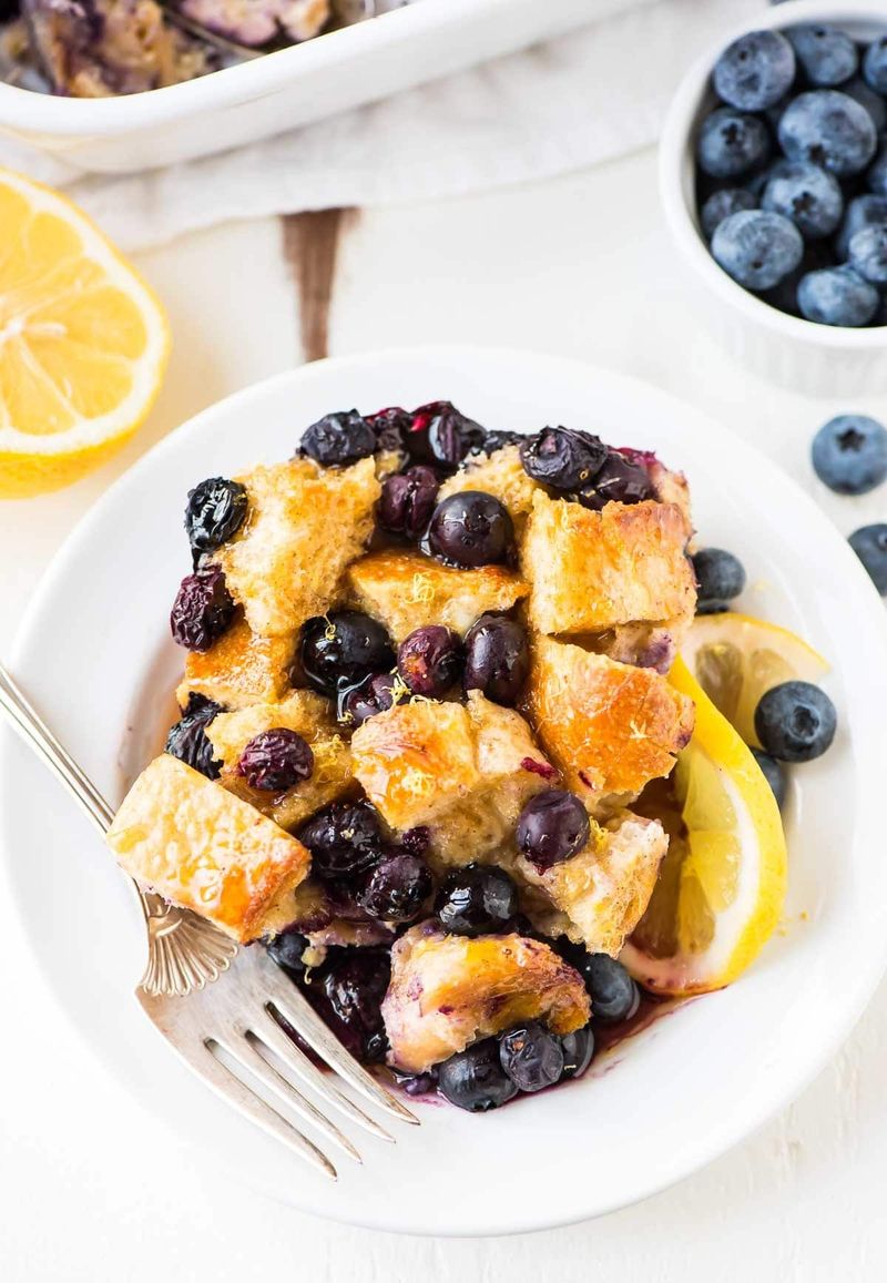 Lemon Blueberry French Toast Casserole