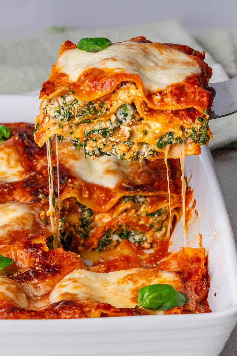 Lentil Lasagna with Spinach and Ricotta