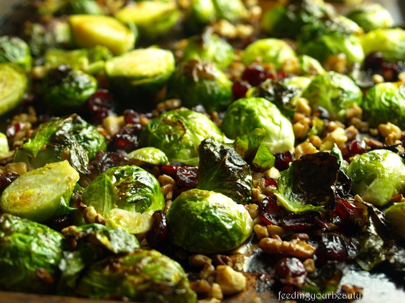 Maple Roasted Brussels Sprouts