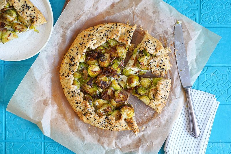 Brussels Sprout and Potato Galette