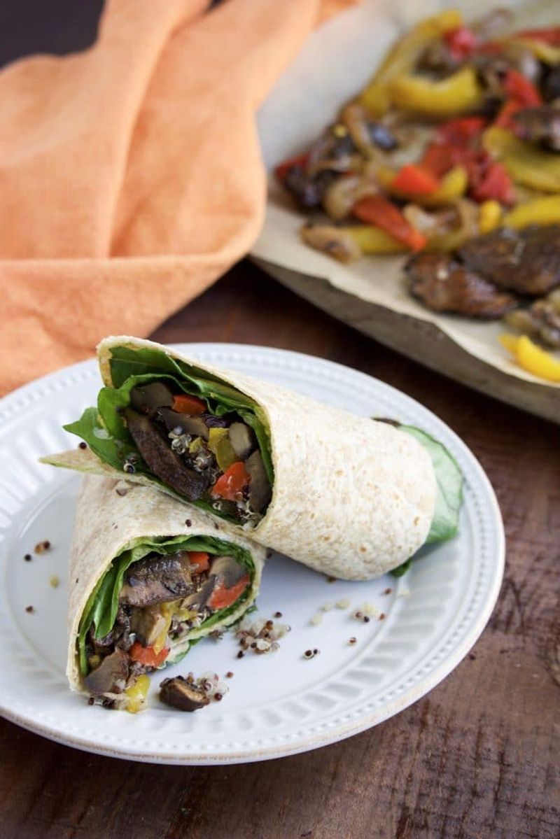 Quinoa and Roasted Vegetable Burrito