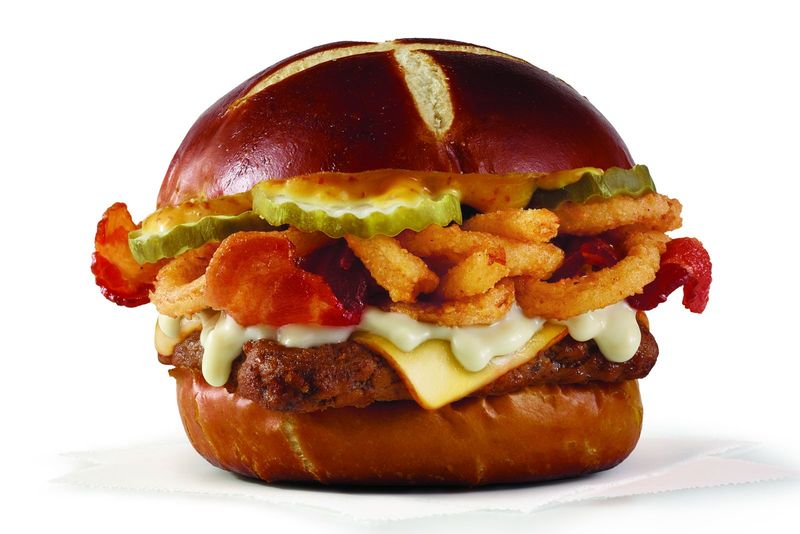 Wendy’s Pretzel Bacon Pub Cheeseburger