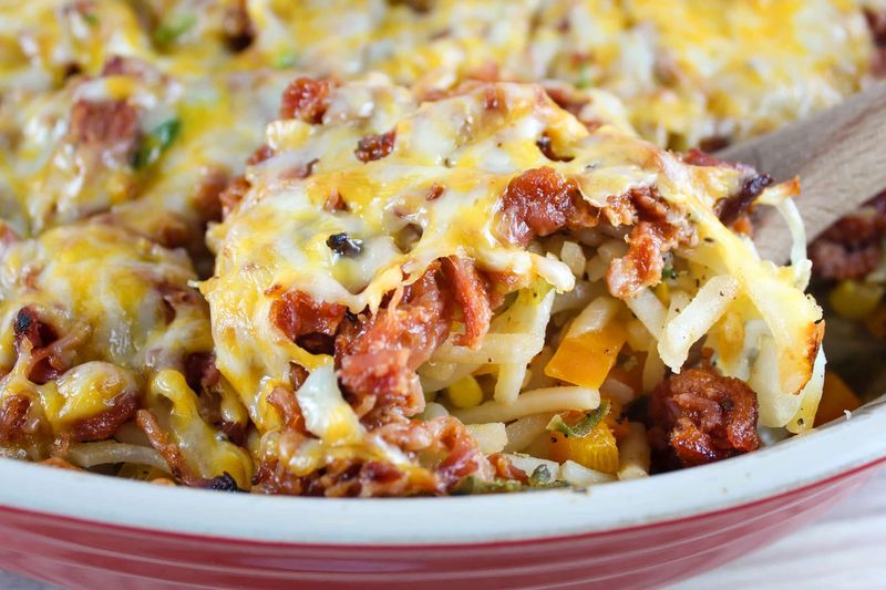 BBQ Pulled Pork Casserole