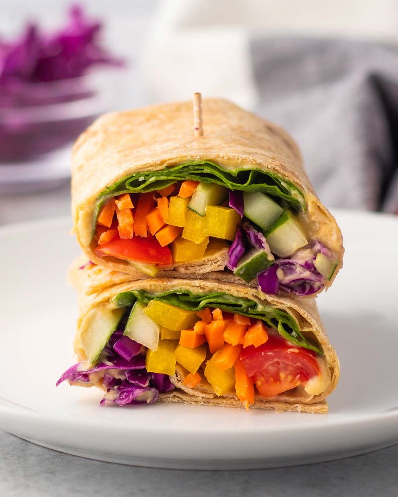 Hummus and Veggie Wrap