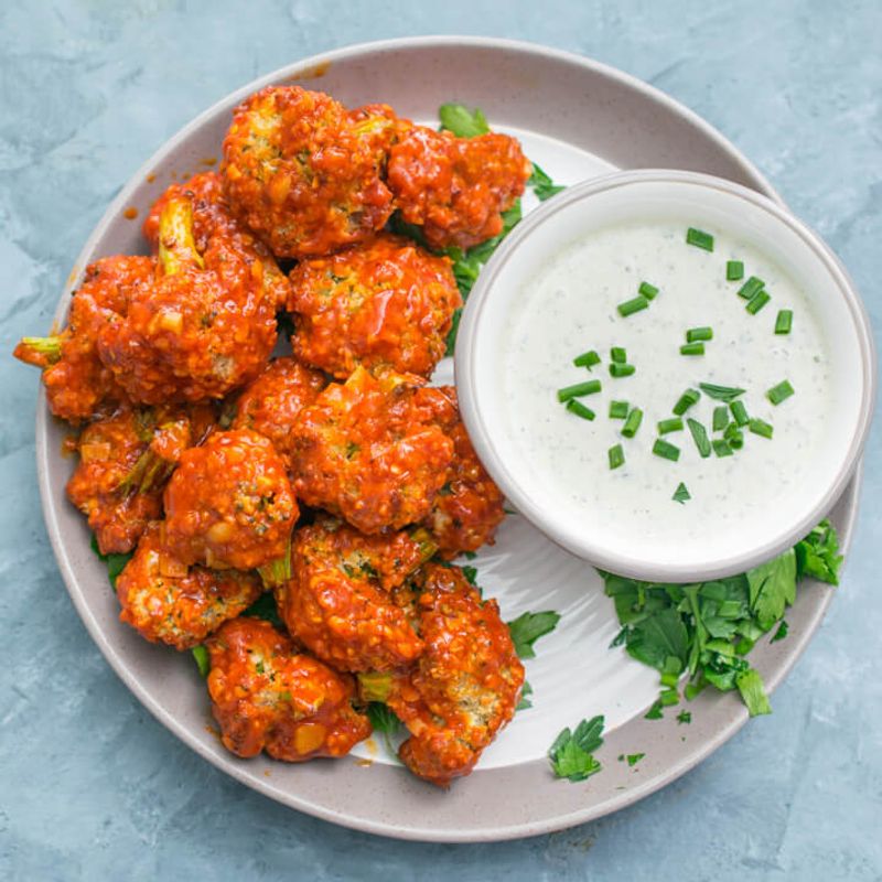 Buffalo Cauliflower Bites