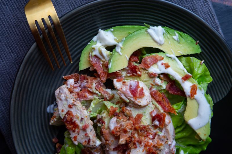 Bacon Avocado Caesar Salad