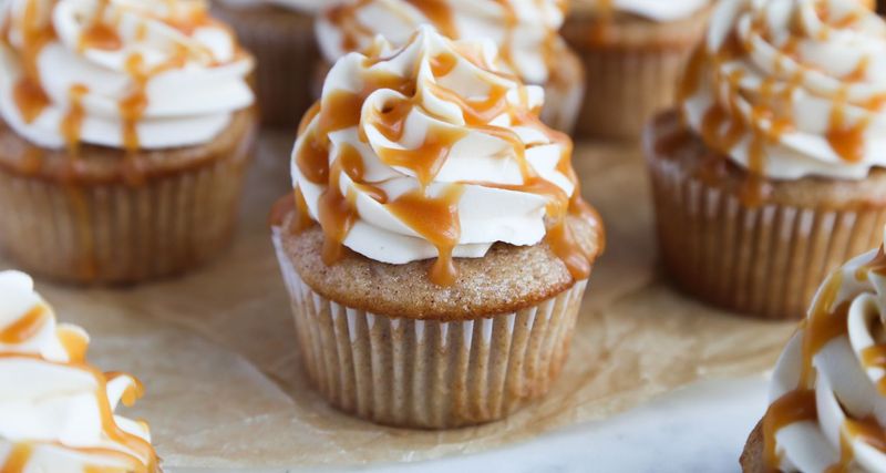 Caramel Apple Cupcakes