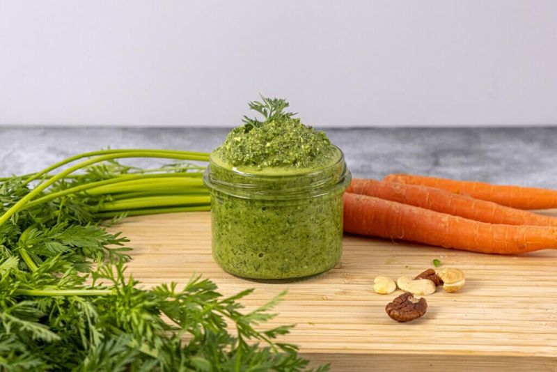 Carrot Top Pesto
