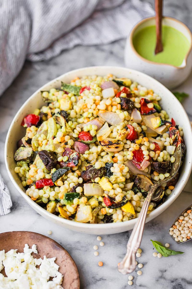 Mediterranean Couscous with Grilled Vegetables