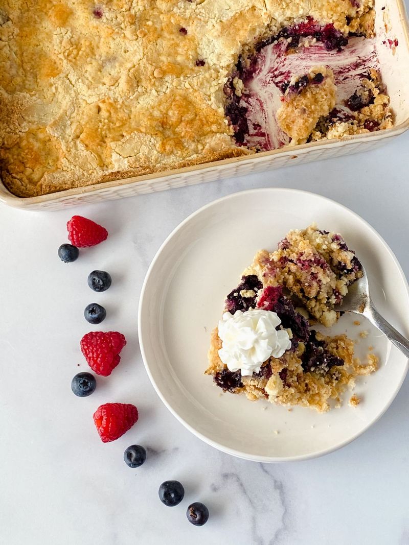 Mixed Berry Medley Dump Cake