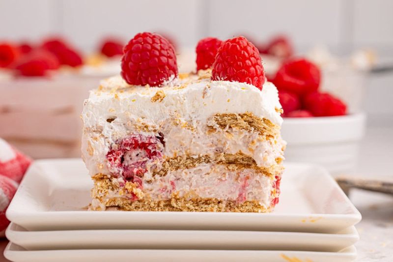 Raspberry Icebox Cake