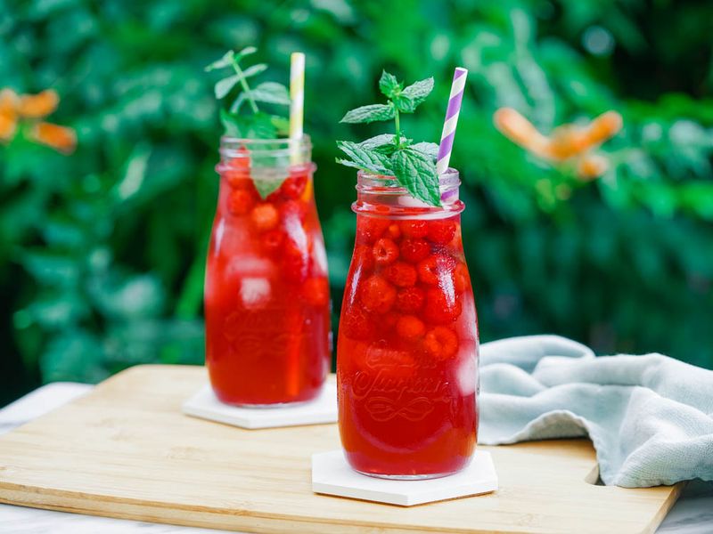 Raspberry Hibiscus Iced Tea