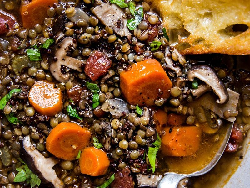 Lentil Mushroom Stew