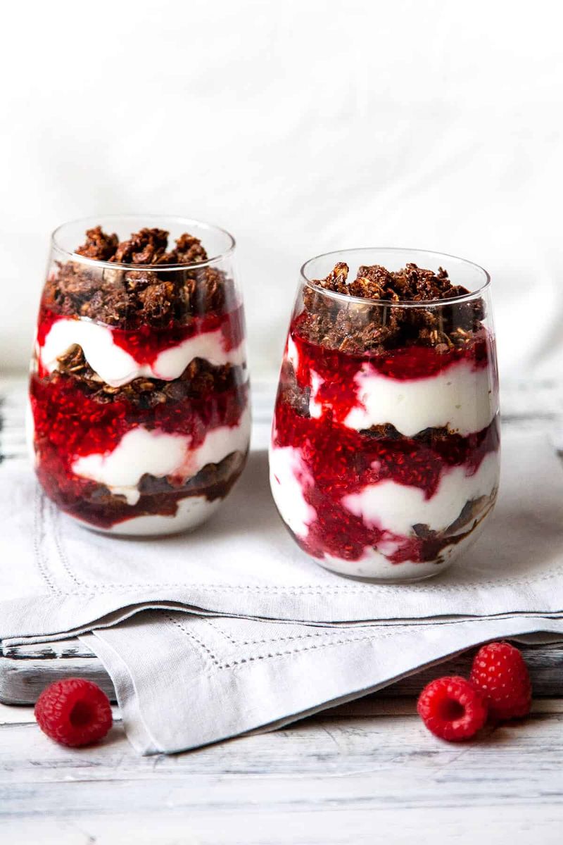 Chocolate Raspberry Parfaits
