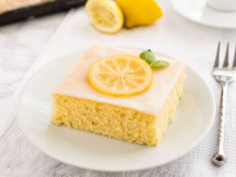 Lemon Zest Sheet Cake