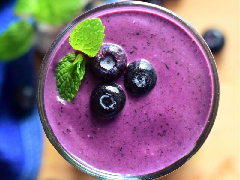 Blueberry Almond Protein Smoothie