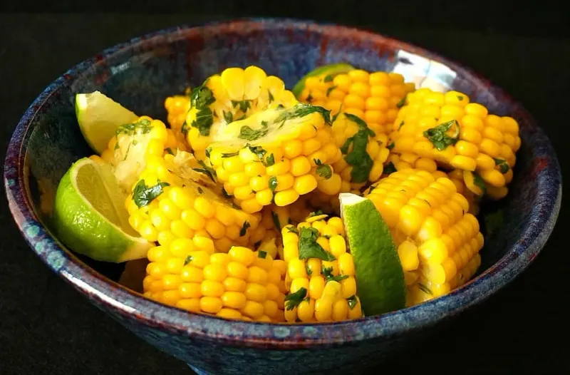 Corn on the Cob with Lime Butter