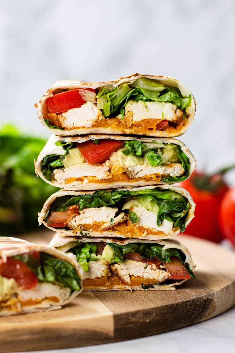 Lemon Herb Chicken Wraps