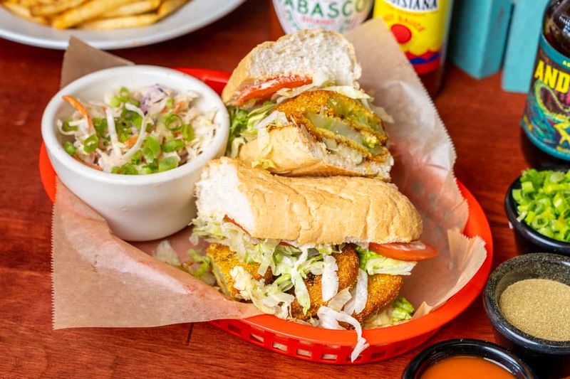 Fried Green Tomato Po' Boy