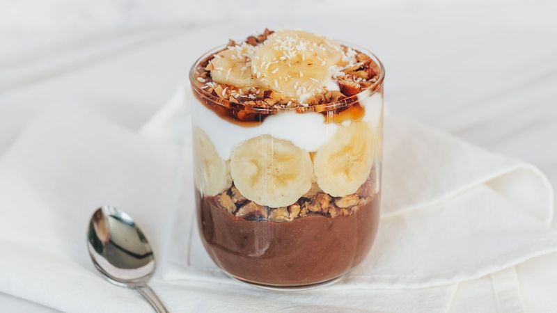 Cocoa Banana Oat Parfait