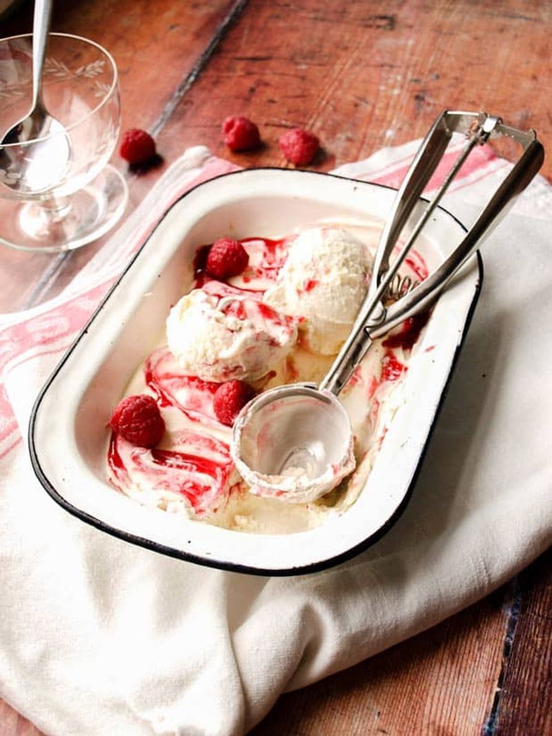 Raspberry Lemonade Ice Cream