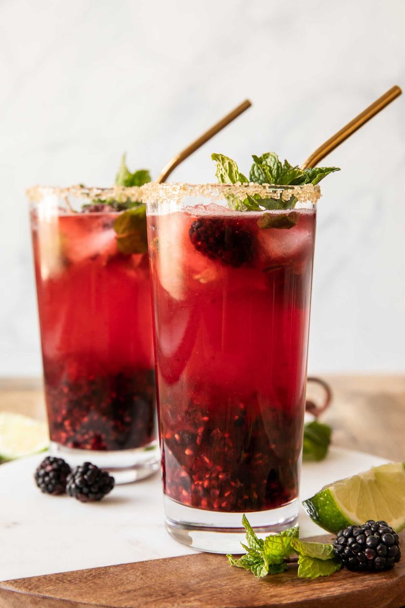 Blackberry Mint Fizz