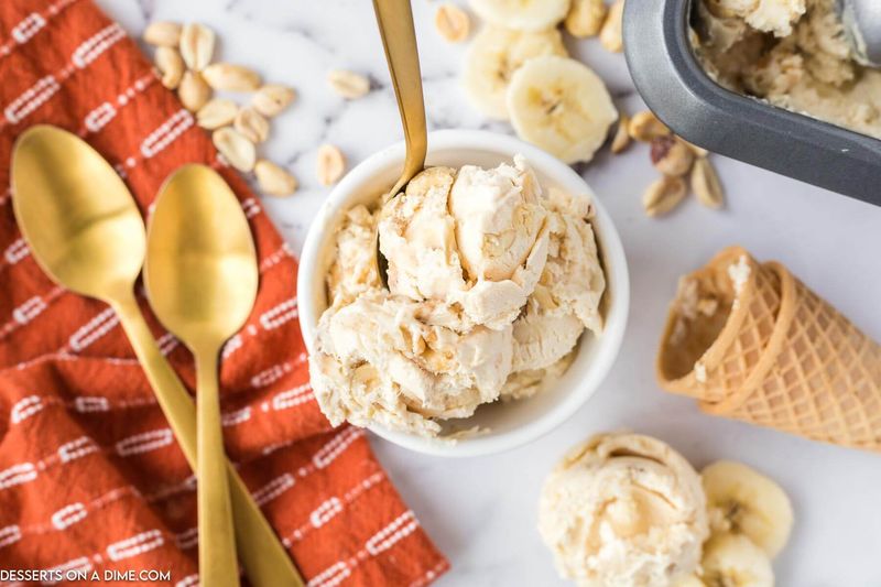Peanut Butter Banana Ice Cream