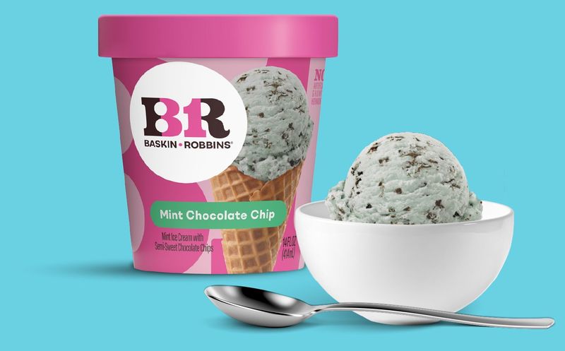 Baskin-Robbins' Mint Chocolate Chip Ice Cream