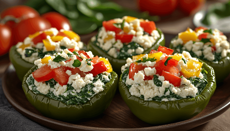 Cottage Cheese Stuffed Peppers