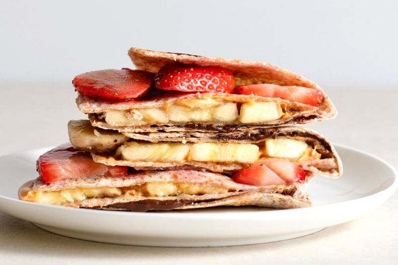Almond Butter Banana Wrap