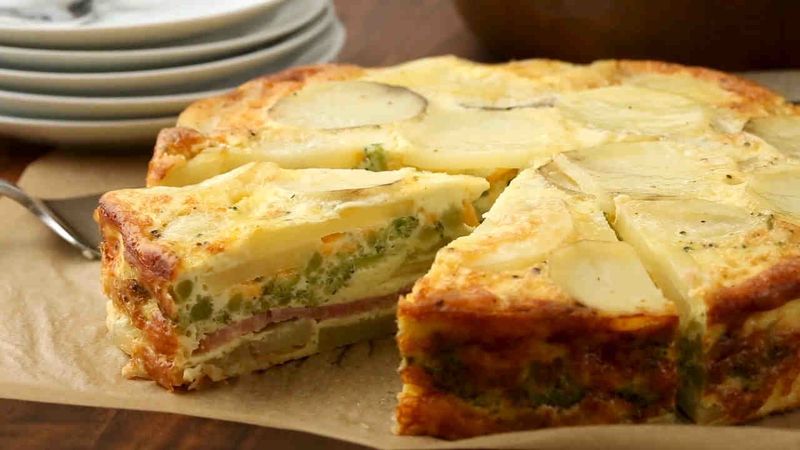 Potato and Ham Breakfast Quiche
