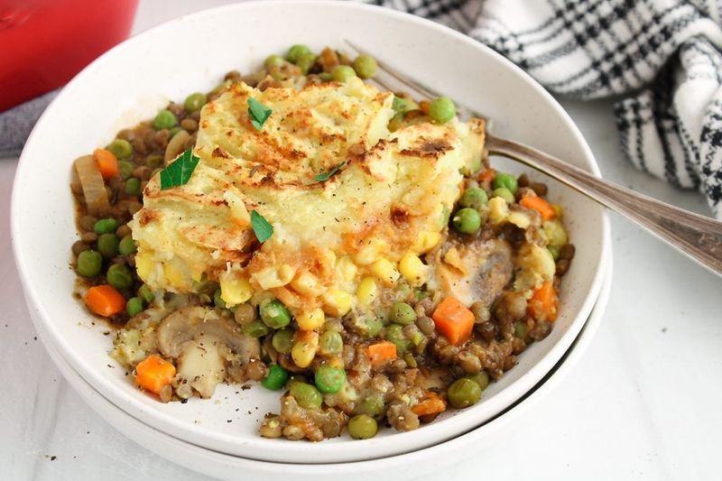 Mushroom and Lentil Shepherd's Pie