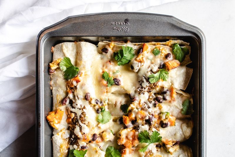 Black Bean and Sweet Potato Enchiladas