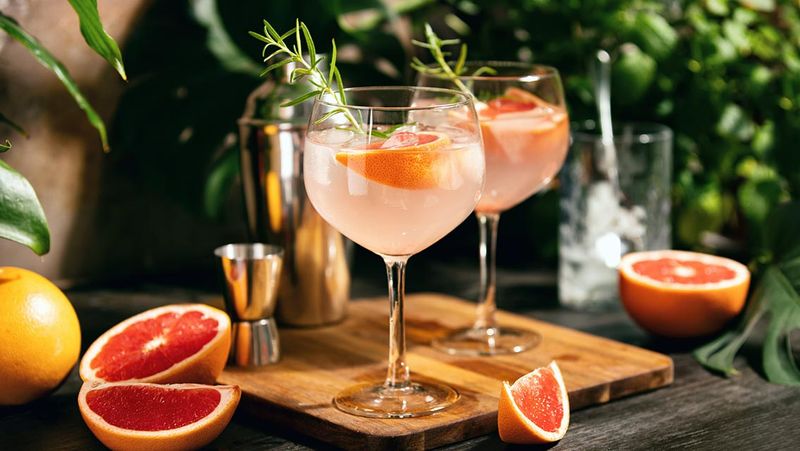 Grapefruit Rosemary Sparkler