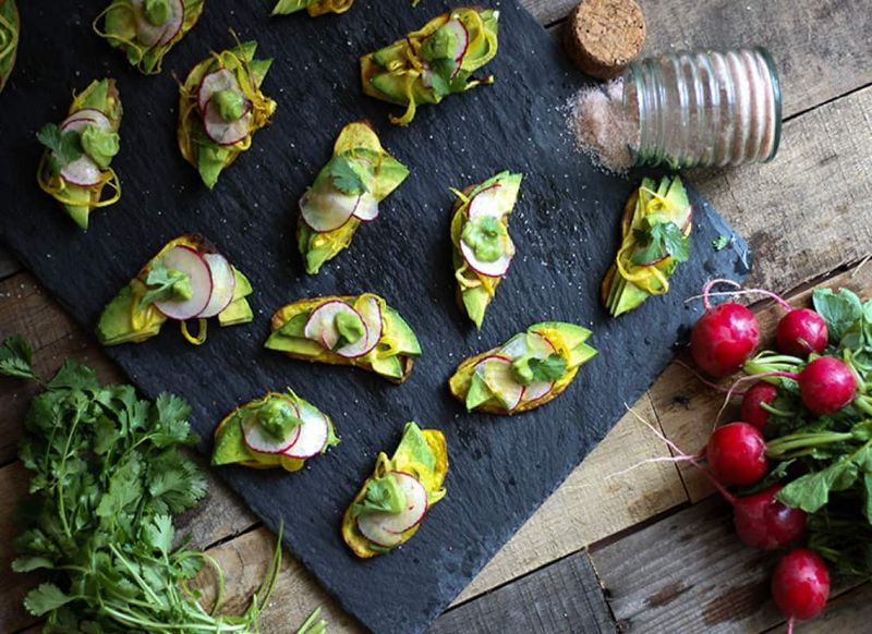 Sweet Potato Rounds with Avocado