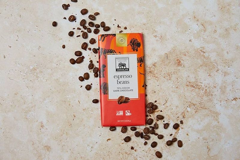 Milk Chocolate with Coffee Beans