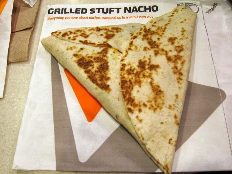 Taco Bell Grilled Stuft Nacho (Folded Sandwich Edition)